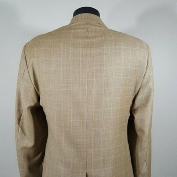 Brooks Brothers Worsted Wool Houndstooth Plaid Suit Sport Coat Jacket Blazer 44 - Picture 5 of 8